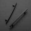 imageRavinte 1 Pack  714 Curved Cabinet Pulls Matte Black Kitchen Drawer Pulls Arch Cabinet Handles 725Length 5 Hole CenterBlack