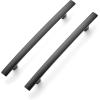 imageRavinte 1 Pack  714 Curved Cabinet Pulls Matte Black Kitchen Drawer Pulls Arch Cabinet Handles 725Length 5 Hole CenterBlack