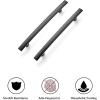 imageRavinte 1 Pack  714 Curved Cabinet Pulls Matte Black Kitchen Drawer Pulls Arch Cabinet Handles 725Length 5 Hole CenterBlack