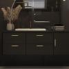 imageRavinte 1 Pack  714 Curved Cabinet Pulls Matte Black Kitchen Drawer Pulls Arch Cabinet Handles 725Length 5 Hole CenterBrushed Brass