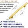 imageRavinte 1 Pack  714 Curved Cabinet Pulls Matte Black Kitchen Drawer Pulls Arch Cabinet Handles 725Length 5 Hole CenterBrushed Brass