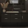 imageRavinte 1 Pack  714 Curved Cabinet Pulls Matte Black Kitchen Drawer Pulls Arch Cabinet Handles 725Length 5 Hole CenterBrushed Nickel