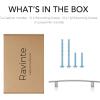imageRavinte 1 Pack  714 Curved Cabinet Pulls Matte Black Kitchen Drawer Pulls Arch Cabinet Handles 725Length 5 Hole CenterBrushed Nickel