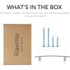 imageRavinte 1 Pack  714 Curved Cabinet Pulls Matte Black Kitchen Drawer Pulls Arch Cabinet Handles 725Length 5 Hole CenterBrushed Nickel