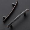 imageRavinte 1 Pack  714 Curved Cabinet Pulls Matte Black Kitchen Drawer Pulls Arch Cabinet Handles 725Length 5 Hole CenterOil Rubbed Bronze