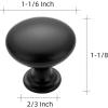imageRavinte 1 Pack Kitchen Cabinet Knobs Dresser Knobs Drawer Knobs Matte Black Zinc Knobs Drawer Pulls Door Knobs Dresser Drawer Handles Knobs for Dresser DrawersBlack
