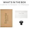 imageRavinte 1 Pack Kitchen Cabinet Knobs Dresser Knobs Drawer Knobs Matte Black Zinc Knobs Drawer Pulls Door Knobs Dresser Drawer Handles Knobs for Dresser DrawersBlack