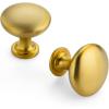imageRavinte 1 Pack Kitchen Cabinet Knobs Dresser Knobs Drawer Knobs Matte Black Zinc Knobs Drawer Pulls Door Knobs Dresser Drawer Handles Knobs for Dresser DrawersBrushed Brass