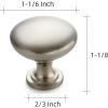 imageRavinte 1 Pack Kitchen Cabinet Knobs Dresser Knobs Drawer Knobs Matte Black Zinc Knobs Drawer Pulls Door Knobs Dresser Drawer Handles Knobs for Dresser DrawersSatin Nickel
