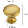 imageRavinte 1 Pack Kitchen Cabinet Knobs Dresser Knobs Drawer Knobs Matte Black Zinc Knobs Drawer Pulls Door Knobs Dresser Drawer Handles Knobs for Dresser DrawersBrushed Brass