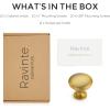 imageRavinte 1 Pack Kitchen Cabinet Knobs Dresser Knobs Drawer Knobs Matte Black Zinc Knobs Drawer Pulls Door Knobs Dresser Drawer Handles Knobs for Dresser DrawersBrushed Brass