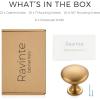 imageRavinte 1 Pack Kitchen Cabinet Knobs Dresser Knobs Drawer Knobs Matte Black Zinc Knobs Drawer Pulls Door Knobs Dresser Drawer Handles Knobs for Dresser DrawersChampagne Bronze