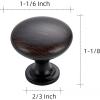 imageRavinte 1 Pack Kitchen Cabinet Knobs Dresser Knobs Drawer Knobs Matte Black Zinc Knobs Drawer Pulls Door Knobs Dresser Drawer Handles Knobs for Dresser DrawersOil Rubbed Bronze