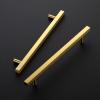 imageRavinte 25 Pack Gold Cabinet Handles 4 Inch Brushed Brass Square Cabinet Pulls Gold Hardware for Kitchen Cabinets  638 Inch Total Length10