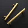imageRavinte 25 Pack Gold Cabinet Handles 4 Inch Brushed Brass Square Cabinet Pulls Gold Hardware for Kitchen Cabinets  638 Inch Total Length15
