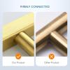 imageRavinte 25 Pack Gold Cabinet Handles 4 Inch Brushed Brass Square Cabinet Pulls Gold Hardware for Kitchen Cabinets  638 Inch Total Length5