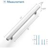 imageRavinte Brushed Nickel Cabinet Handles 20 Pack Satin Nickel Square Cabinet Pulls Silver Hardware for Kitchen Cabinets 2 inch Overall Length Stainless Steel Drawer Pulls10