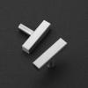 imageRavinte Brushed Nickel Cabinet Handles 20 Pack Satin Nickel Square Cabinet Pulls Silver Hardware for Kitchen Cabinets 2 inch Overall Length Stainless Steel Drawer Pulls20