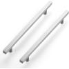imageRavinte Brushed Nickel Cabinet Handles 20 Pack Satin Nickel Square Cabinet Pulls Silver Hardware for Kitchen Cabinets 2 inch Overall Length Stainless Steel Drawer Pulls25