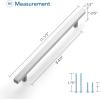 imageRavinte Brushed Nickel Cabinet Handles 20 Pack Satin Nickel Square Cabinet Pulls Silver Hardware for Kitchen Cabinets 2 inch Overall Length Stainless Steel Drawer Pulls25