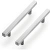 imageRavinte Brushed Nickel Cabinet Handles 20 Pack Satin Nickel Square Cabinet Pulls Silver Hardware for Kitchen Cabinets 2 inch Overall Length Stainless Steel Drawer Pulls15