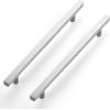 imageRavinte Brushed Nickel Cabinet Handles 20 Pack Satin Nickel Square Cabinet Pulls Silver Hardware for Kitchen Cabinets 2 inch Overall Length Stainless Steel Drawer Pulls25