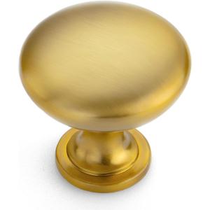 imageRavinte 1 Pack Kitchen Cabinet Knobs Dresser Knobs Drawer Knobs Matte Black Zinc Knobs Drawer Pulls Door Knobs Dresser Drawer Handles Knobs for Dresser DrawersBrushed Brass