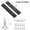 imageRavinte 10 Inch Soft Close Drawer Slides 5 Pairs 10 Pack Black Full Extension Ball Bearing Drawer Glide Side Mount10 Inch