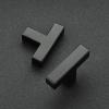 imageRavinte 10 Pack Kitchen Cabinet knobs Square Bar Kitchen Cabinet Handles Gold Pulls Drawer Pulls with Single Hole for Drawer Dresser and Cupboard Handles HardwareBlack