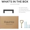 imageRavinte 10 Pack Kitchen Cabinet knobs Square Bar Kitchen Cabinet Handles Gold Pulls Drawer Pulls with Single Hole for Drawer Dresser and Cupboard Handles HardwareBlack