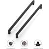 imageRavinte 10 Pack Kitchen Cabinet knobs Square Bar Kitchen Cabinet Handles Gold Pulls Drawer Pulls with Single Hole for Drawer Dresser and Cupboard Handles HardwareBlack