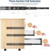 imageRavinte 16 Inch Soft Close Drawer Slides 10 Pairs 20 Pack Black Full Extension Ball Bearing Drawer Glide Side Mount24 Inch