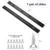 imageRavinte 16 Inch Soft Close Drawer Slides 10 Pairs 20 Pack Black Full Extension Ball Bearing Drawer Glide Side Mount24 Inch