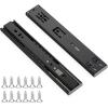 imageRavinte 10 Inch Soft Close Drawer Slides 5 Pairs 10 Pack Black Full Extension Ball Bearing Drawer Glide Side Mount10 Inch