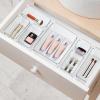 imageRavinte 28 PCS Drawer Organizer Plastic Storage Bins 4  Size Kitchen Drawer Organizer with NonSlip Pads Clear Desk Storage Tray for Makeup Jewelries Kitchen Utensils and Office31