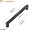 imageRavinte 30 Pack 614 Inch Kitchen Square Cabinet Handles Matte Black Stainless Steel Drawer Pulls HardwareMatte Black