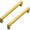 imageRavinte 30 Pack 614 Inch Kitchen Square Cabinet Handles Matte Black Stainless Steel Drawer Pulls HardwareBrushed Brass
