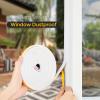 image50 Feet Weather Stripping Door Seal 12quot Wide X 18quot Thick Door Seal Strip High Density Foam Tape Adhesive Strip for Door SoundproofingWindow Insulation 12quot x 18quot x 50FTWhiteWhite