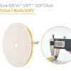 image50 Feet Weather Stripping Door Seal 12quot Wide X 18quot Thick Door Seal Strip High Density Foam Tape Adhesive Strip for Door SoundproofingWindow Insulation 12quot x 18quot x 50FTWhiteWhite