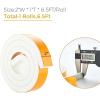 image50 Feet Weather Stripping Door Seal 12quot Wide X 18quot Thick Door Seal Strip High Density Foam Tape Adhesive Strip for Door SoundproofingWindow Insulation 12quot x 18quot x 50FTWhiteWhite