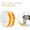 image50 Feet Weather Stripping Door Seal 12quot Wide X 18quot Thick Door Seal Strip High Density Foam Tape Adhesive Strip for Door SoundproofingWindow Insulation 12quot x 18quot x 50FTWhiteWhite