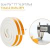 image50 Feet Weather Stripping Door Seal 12quot Wide X 18quot Thick Door Seal Strip High Density Foam Tape Adhesive Strip for Door SoundproofingWindow Insulation 12quot x 18quot x 50FTWhiteWhite