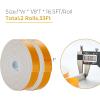 image50 Feet Weather Stripping Door Seal 12quot Wide X 18quot Thick Door Seal Strip High Density Foam Tape Adhesive Strip for Door SoundproofingWindow Insulation 12quot x 18quot x 50FTWhiteWhite