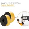 image50 Feet Weather Stripping Door Seal 12quot Wide X 18quot Thick Door Seal Strip High Density Foam Tape Adhesive Strip for Door SoundproofingWindow Insulation 12quot x 18quot x 50FTWhiteBlack