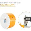 image50 Feet Weather Stripping Door Seal 12quot Wide X 18quot Thick Door Seal Strip High Density Foam Tape Adhesive Strip for Door SoundproofingWindow Insulation 12quot x 18quot x 50FTWhiteWhite