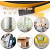 image50 Feet Weather Stripping Door Seal 12quot Wide X 18quot Thick Door Seal Strip High Density Foam Tape Adhesive Strip for Door SoundproofingWindow Insulation 12quot x 18quot x 50FTWhiteBlack