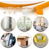 image50 Feet Weather Stripping Door Seal 12quot Wide X 18quot Thick Door Seal Strip High Density Foam Tape Adhesive Strip for Door SoundproofingWindow Insulation 12quot x 18quot x 50FTWhiteWhite