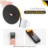 image50 Feet Weather Stripping Door Seal 12quot Wide X 18quot Thick Door Seal Strip High Density Foam Tape Adhesive Strip for Door SoundproofingWindow Insulation 12quot x 18quot x 50FTWhiteBlack