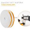 image50 Feet Weather Stripping Door Seal 12quot Wide X 18quot Thick Door Seal Strip High Density Foam Tape Adhesive Strip for Door SoundproofingWindow Insulation 12quot x 18quot x 50FTWhiteWhite