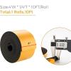 image50 Feet Weather Stripping Door Seal 12quot Wide X 18quot Thick Door Seal Strip High Density Foam Tape Adhesive Strip for Door SoundproofingWindow Insulation 12quot x 18quot x 50FTWhiteBlack